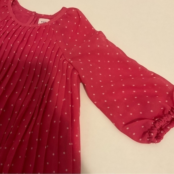 ⭐️3/$25 Baby Gap Polka dot  Pleated blouse Size 6-12 months - Picture 5 of 8